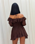 Dress Leire brown