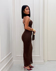 Vestito Carlota Marrone