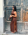 Dress Greta marrone