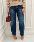 Denim Ele mom fit