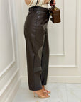Pantalone in ecopelle Hubaba brown