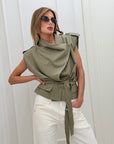Gilet Clarice verde
