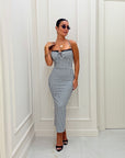 Dress Aleena bianco e nero