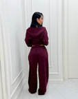 Coordinato in tuta Elisy bordeaux