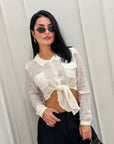 Cardigan crop Isa