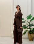 Tailleur marrone Jade'