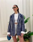 Blazer a quadri Clarissa LUMINA