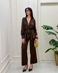 Tailleur Farah brown