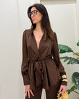 Tailleur Farah brown