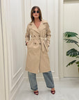Trench lungo Nelly beige