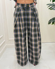 Pantaloni tartan Paige