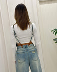 Salopette in denim Memoire