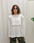 Maxi shirt Logan bianco