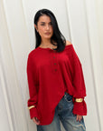 Maglia serafino Nicla rossa