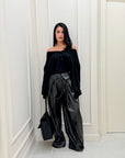 Pantalone in ecopelle Clara