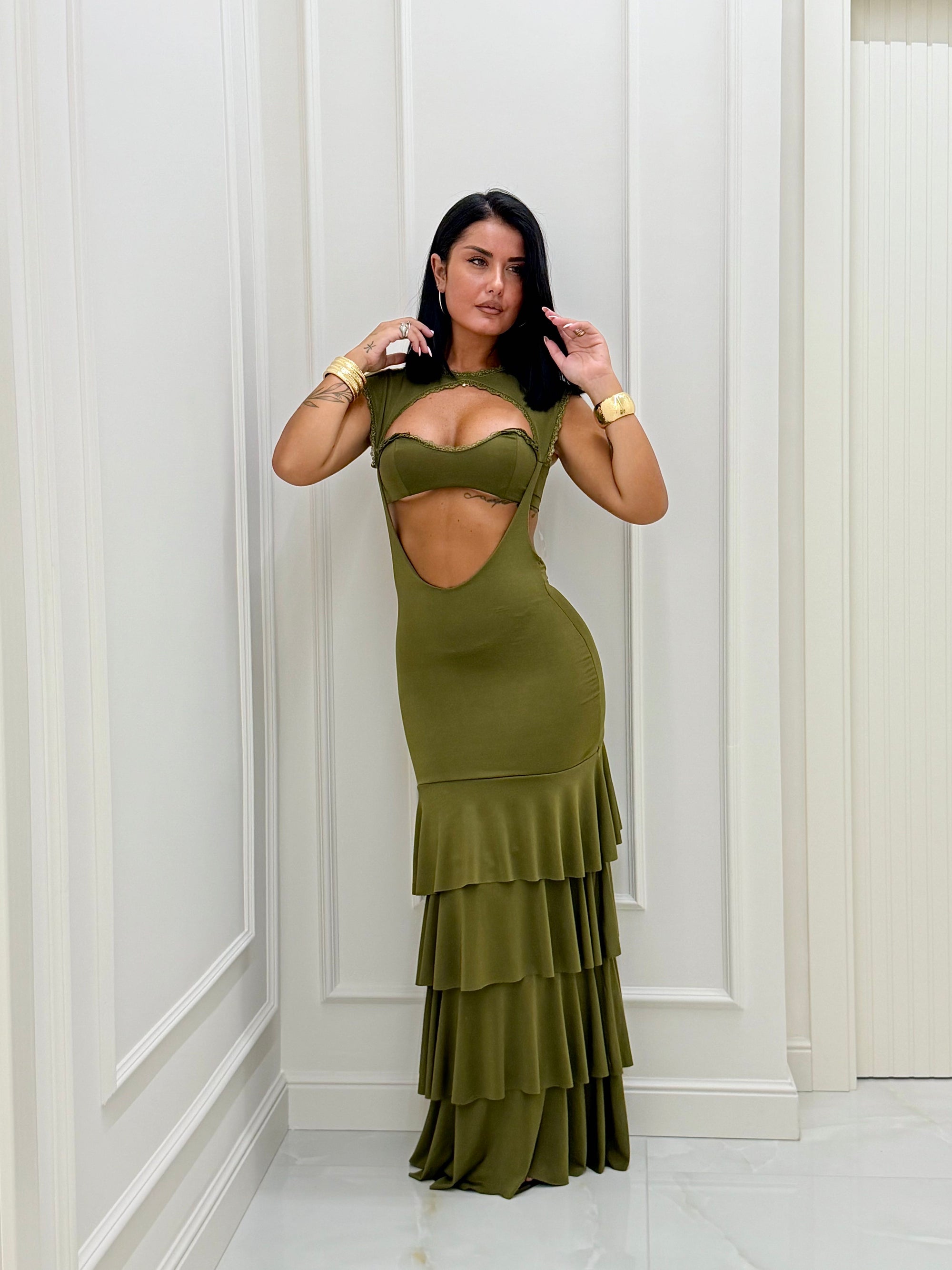 Vestito Atena Verde