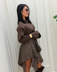 Schirt Luna marrone