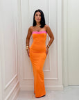 Dress Flora arancio