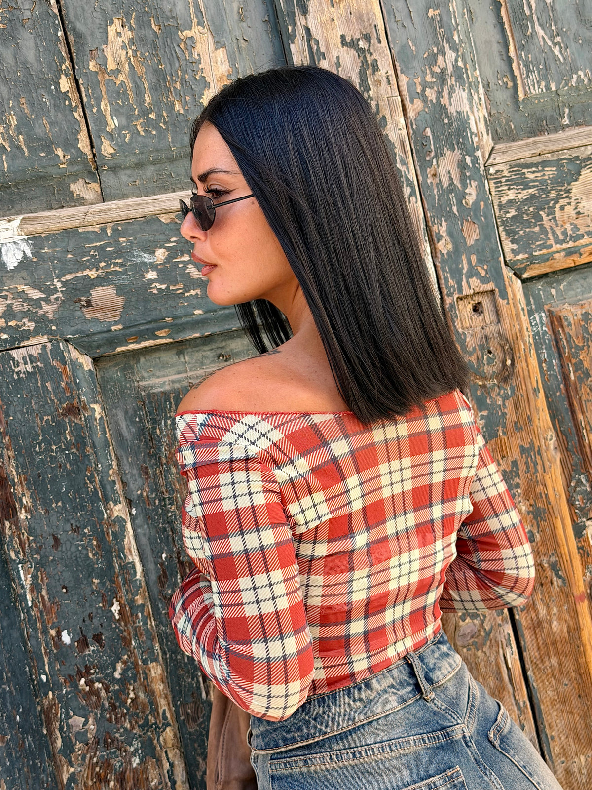 Maglia fantasia tartan Dreem