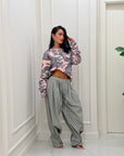 Felpa mimetica pink