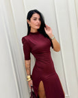 Dress Blanca bordeaux