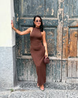 Dress Greta marrone
