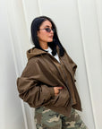Bomber Hazel marrone