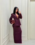 Tailleur Soledad gessato bordeaux