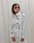 Trench Amina pois nero