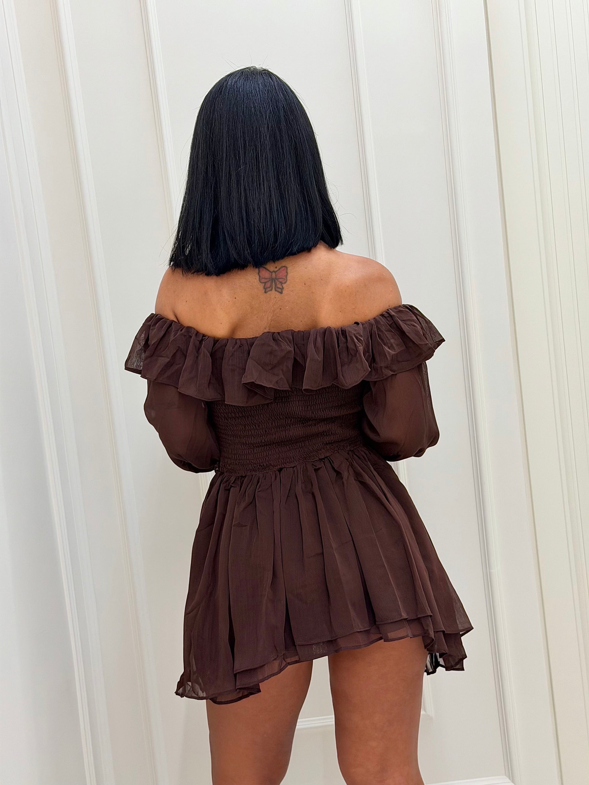 Dress Leire brown