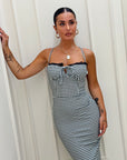 Dress Aleena bianco e nero