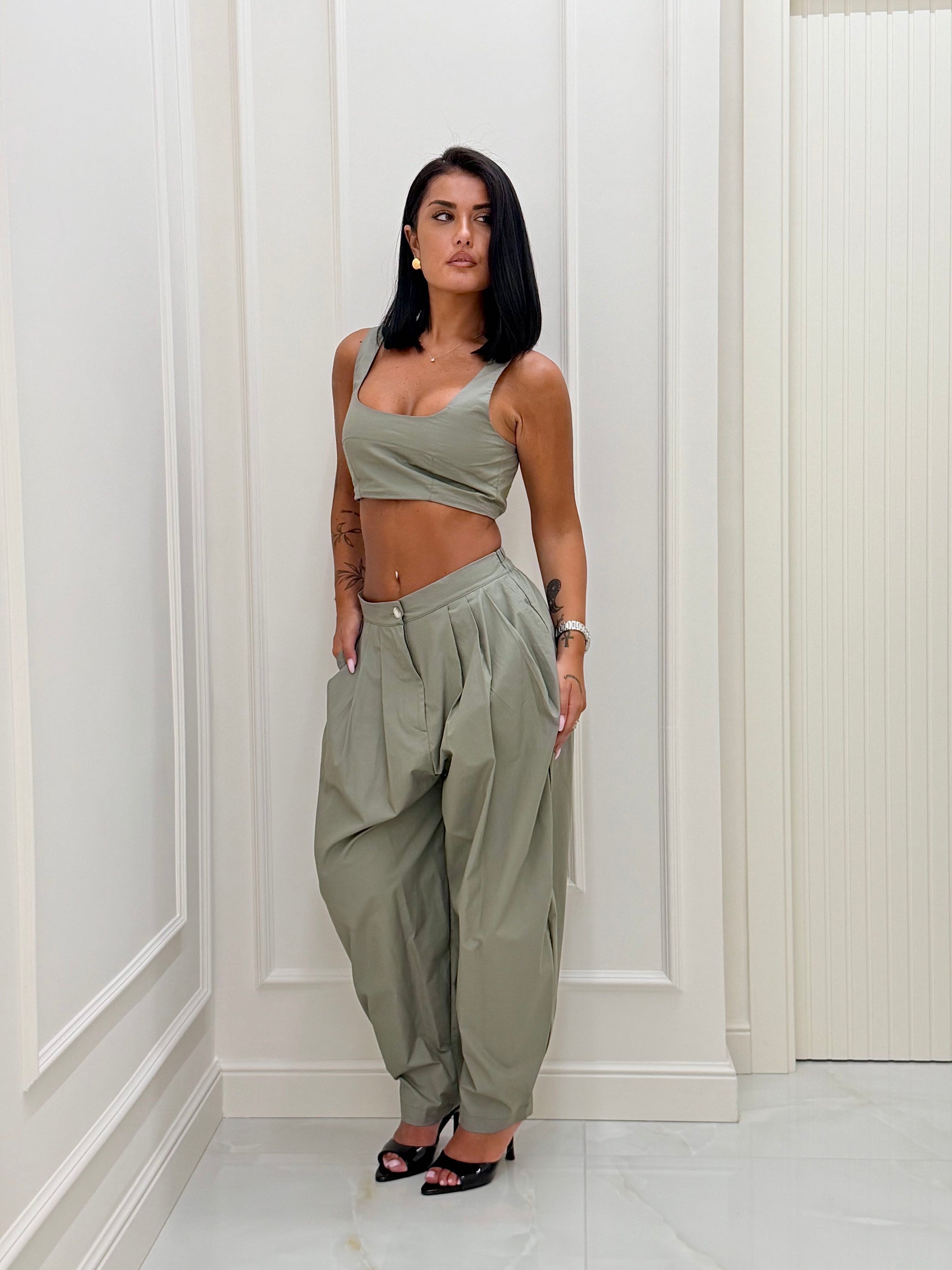 Coordinato Selena verde