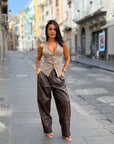 Pantalone in ecopelle Aida