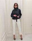Trench Amina pois bianco