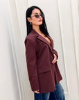 Giacca Just bordeaux