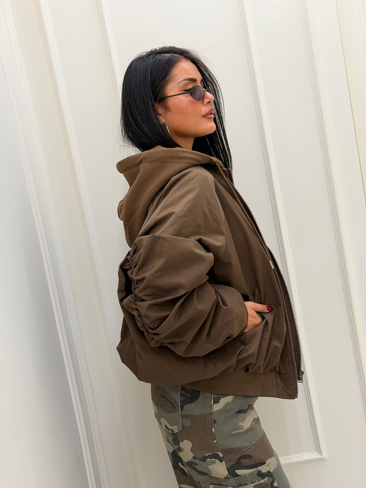 Bomber Hazel marrone