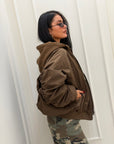Bomber Hazel marrone
