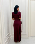 Dress Blanca bordeaux