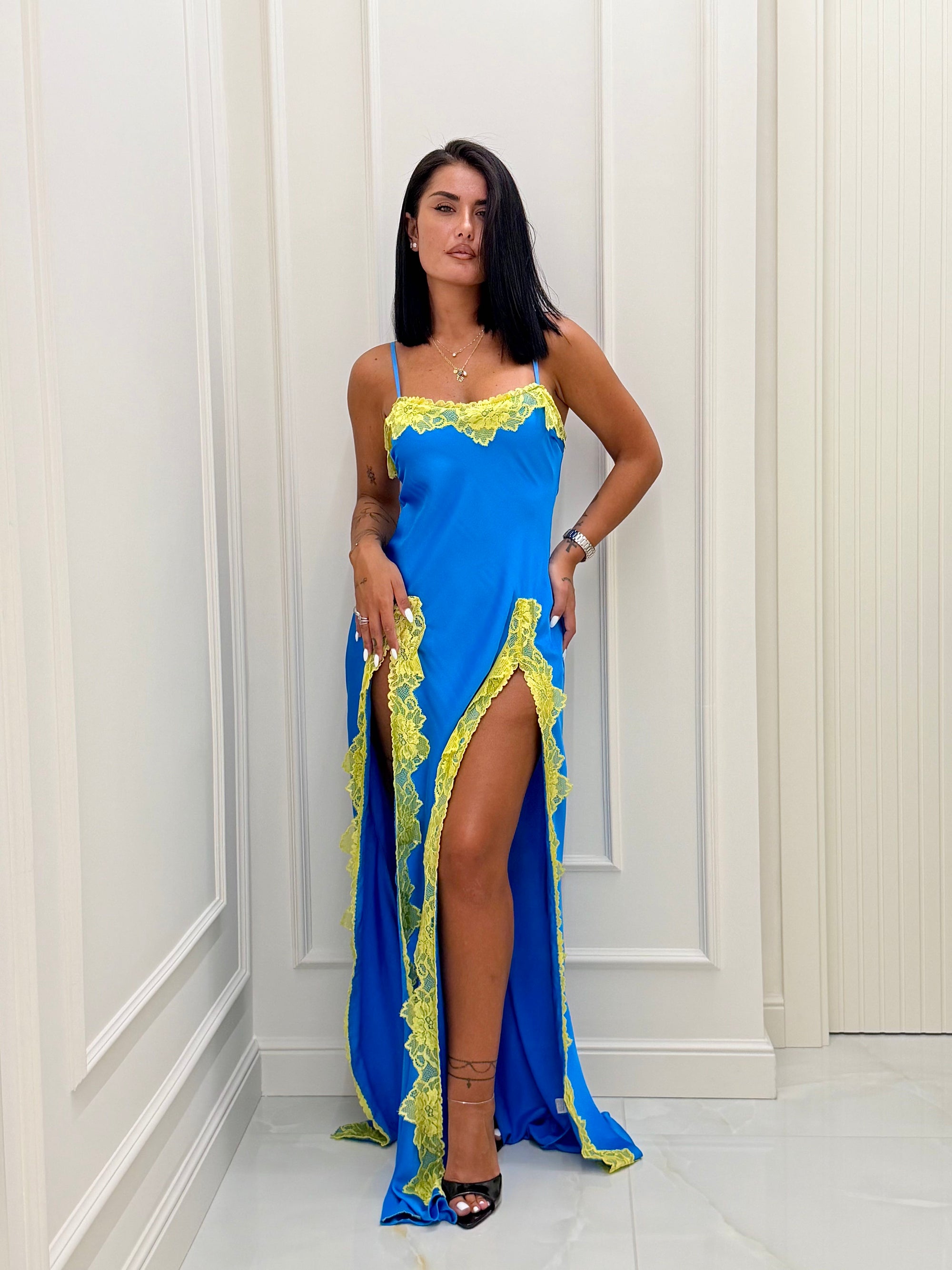 Dress Nurys turchese