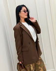 Giacca Just  marrone