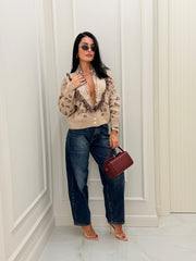 Denim  Ele mom fit