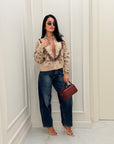 Denim  Ele mom fit
