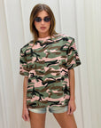 Shirt camouflage pink Verena
