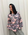 Felpa mimetica pink