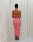 Dress Aleena bianco e rosso