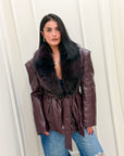 Giacca Bertha bordeaux