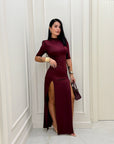 Dress Blanca bordeaux