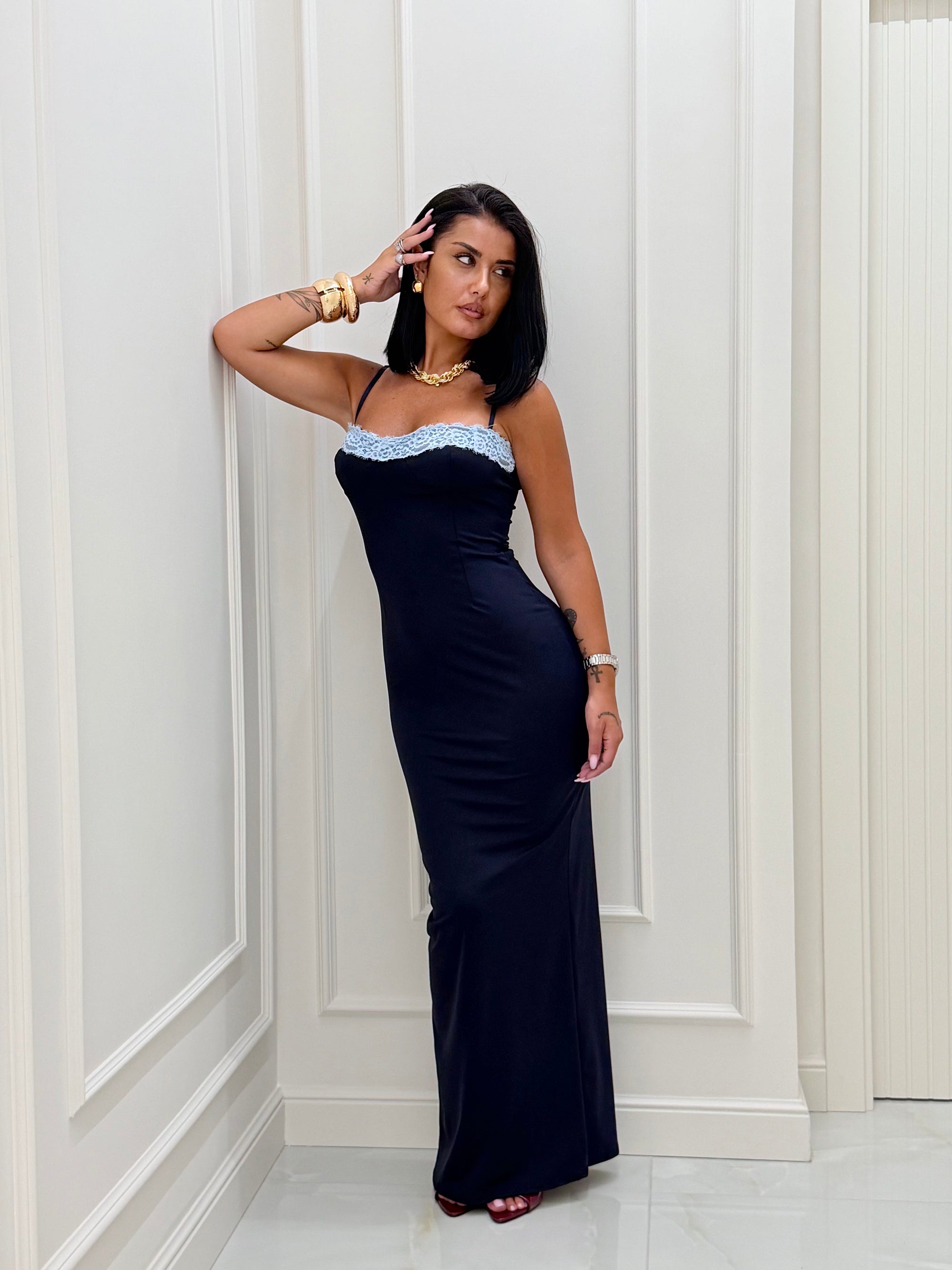 Dress Flora blu