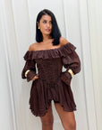 Dress Leire brown