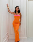 Dress Flora arancio